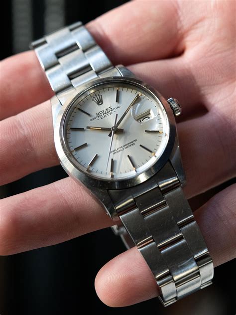 Rolex Oyster Perpetual Date ref. 15000 anno 1981 silver dial for 